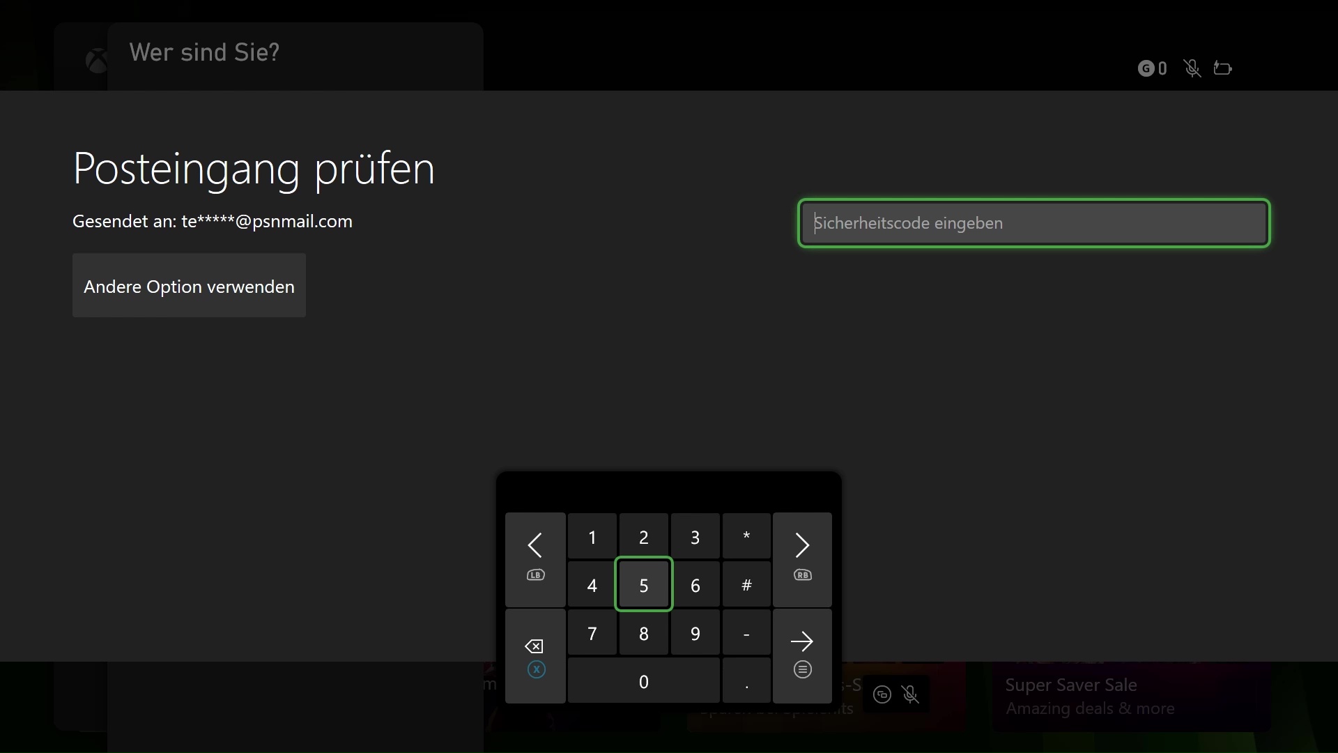 XBOX-SX Schritt 6