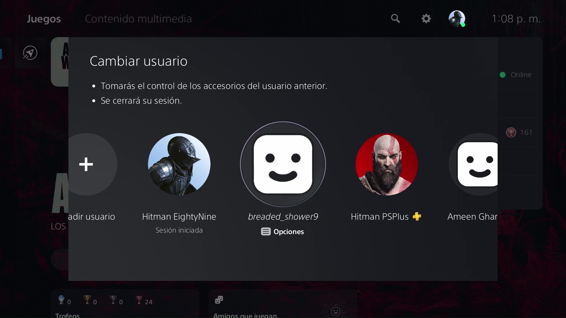 PS5 Solución de problemas - Switch accounts and login with the purchased account