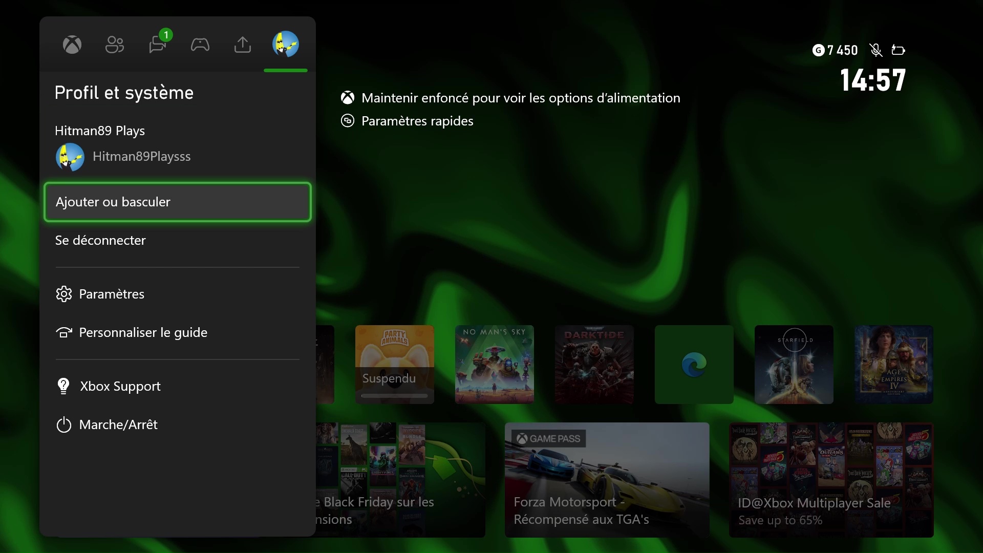 XBOX-SX Étape 1