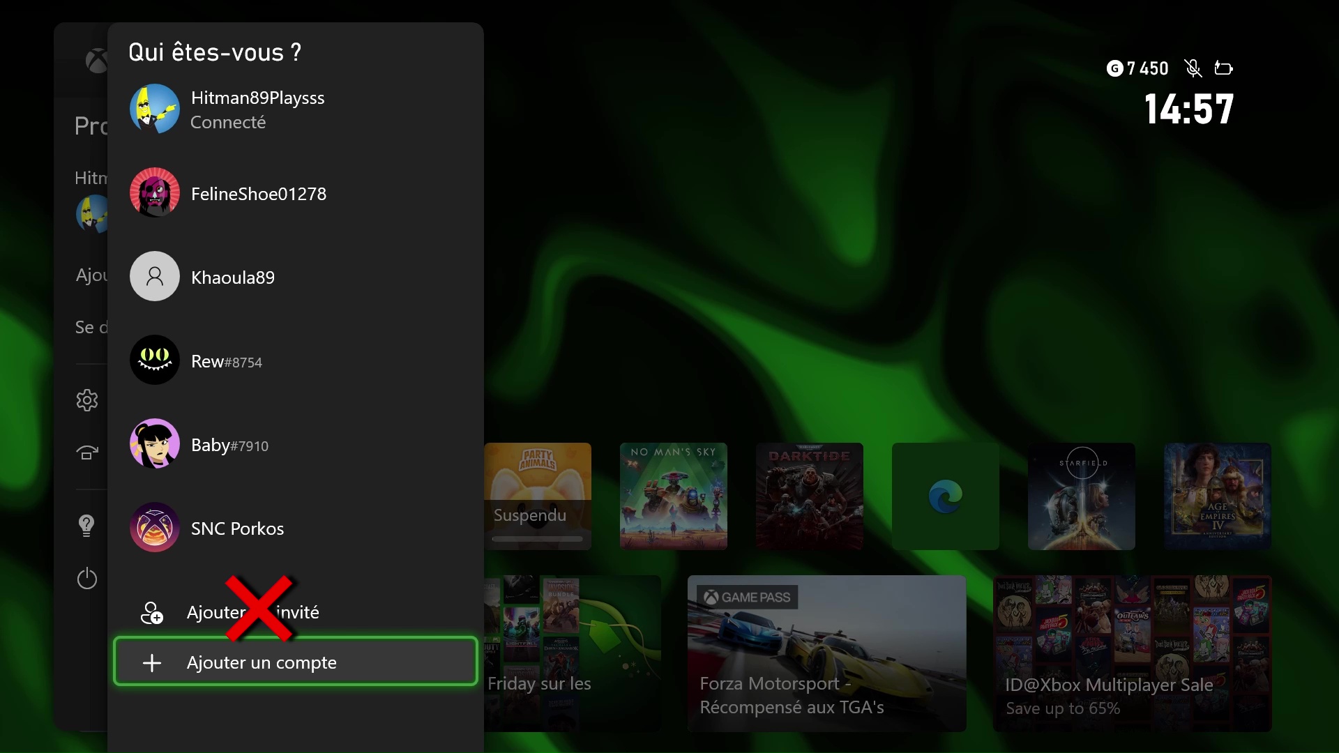 XBOX-SX Étape 2