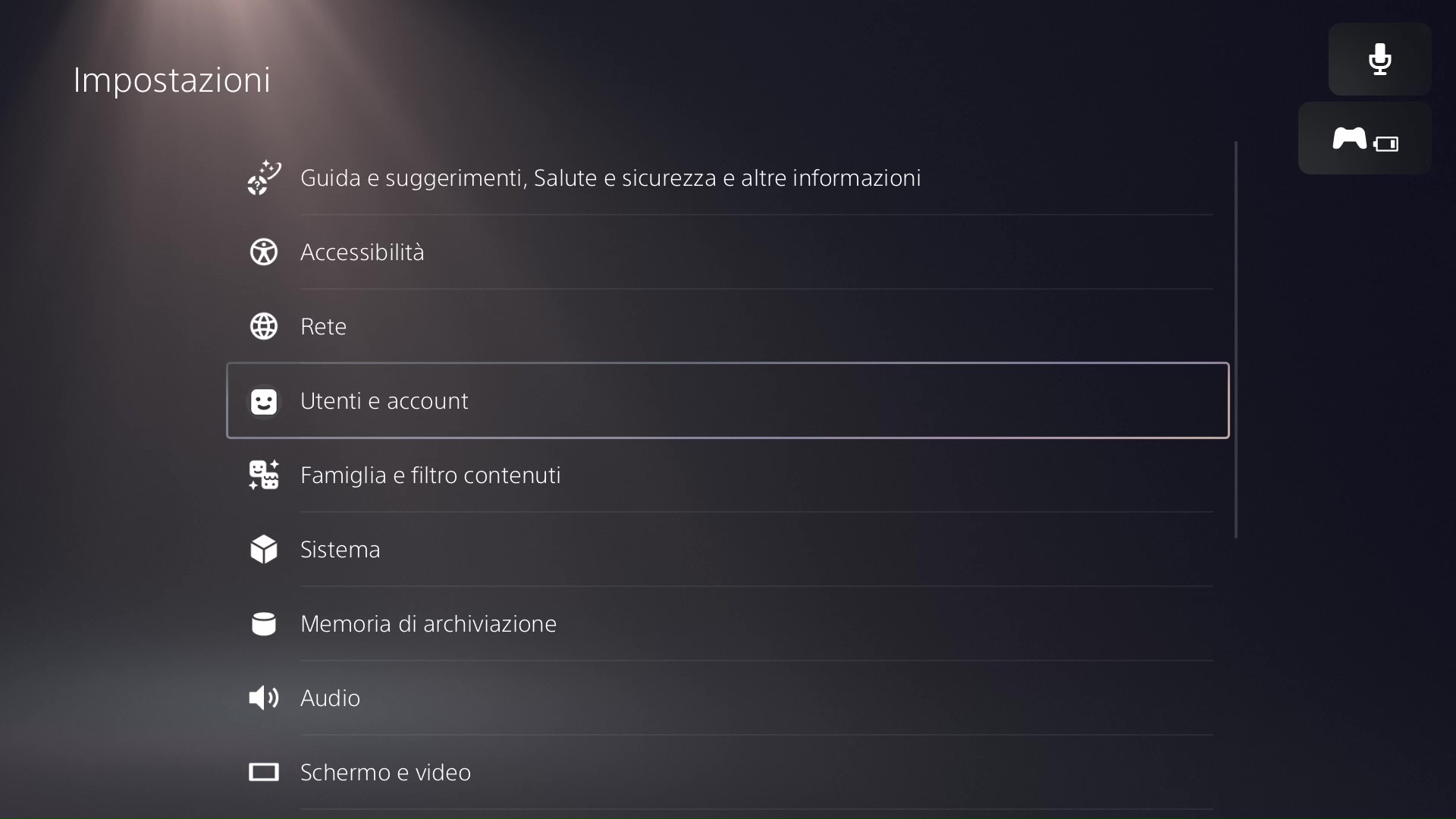 PS5 Risoluzione dei problemi - Impostazioni della console