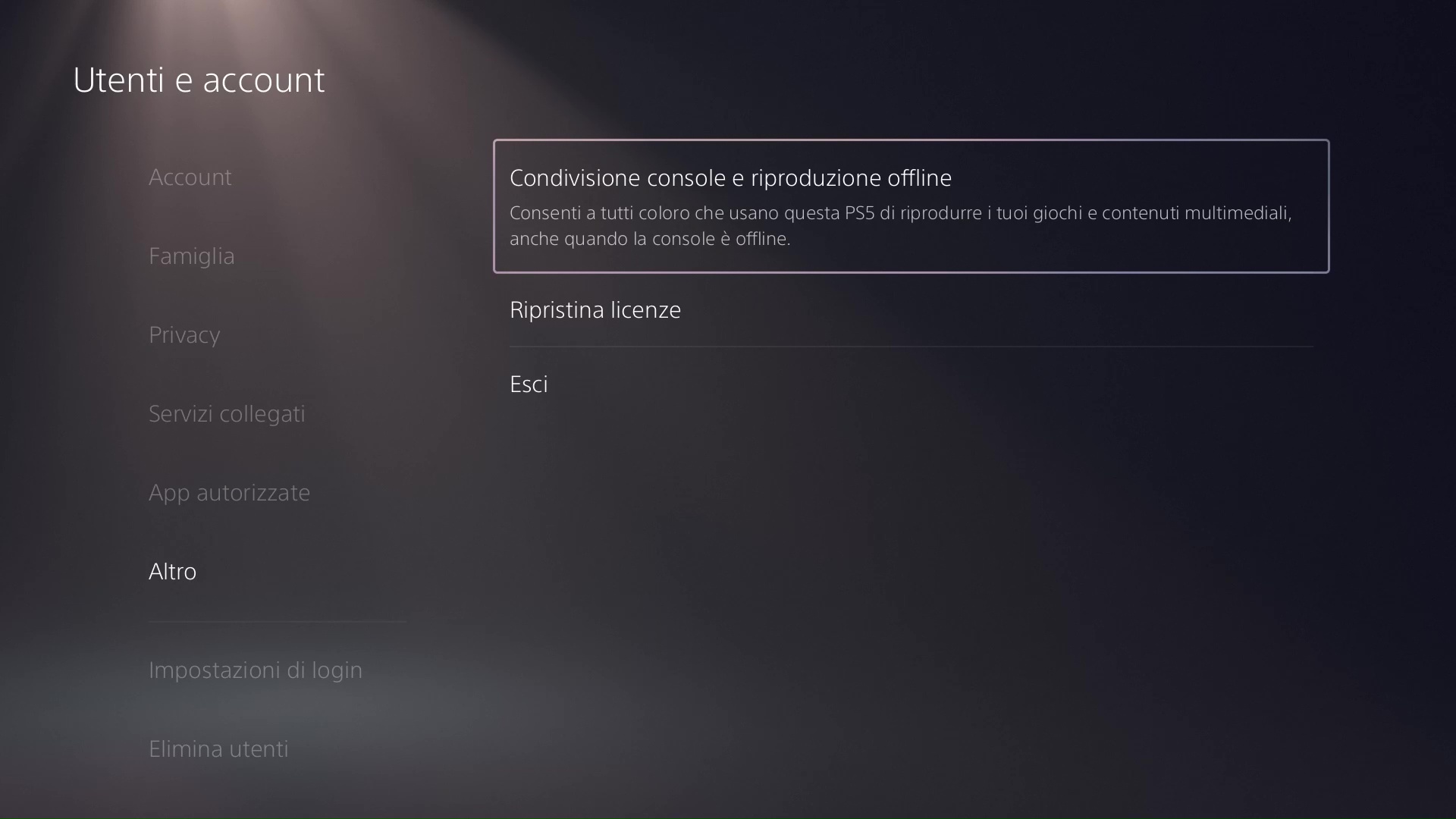 PS5 Risoluzione dei problemi - Utenti e account