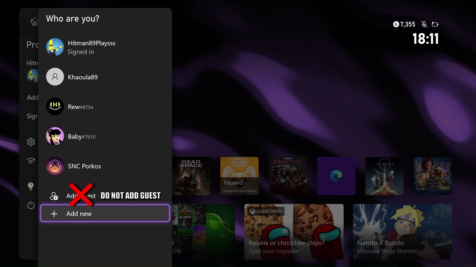 XBOX-SX Step 2